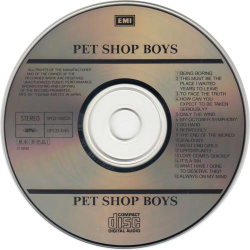 Pet Shop Boys Pet Shop Boys Sampler Japanese Promo CD album